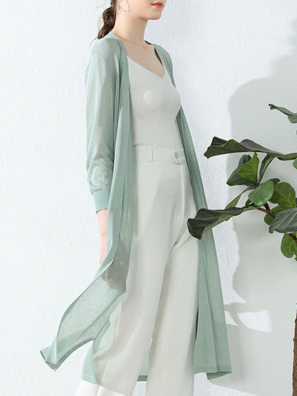 Linen Thin Knitted Cardigan