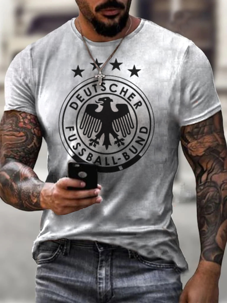 German National Football Team Printed T-shirt
