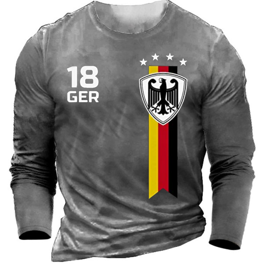 Men's 2022 World Cup Germany Flag Football Uniform T-Shirt